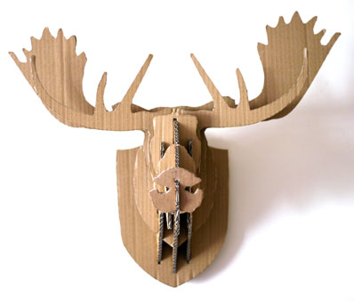 How to make your own Cardboard Box Moose Head Wall Hanging