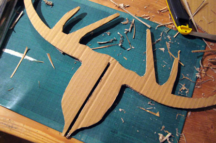 How to make your own Cardboard Box Moose Head Wall Hanging