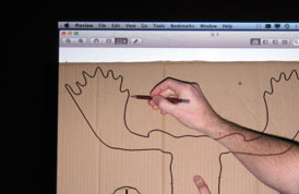 How to make your own Cardboard Box Moose Head Wall Hanging