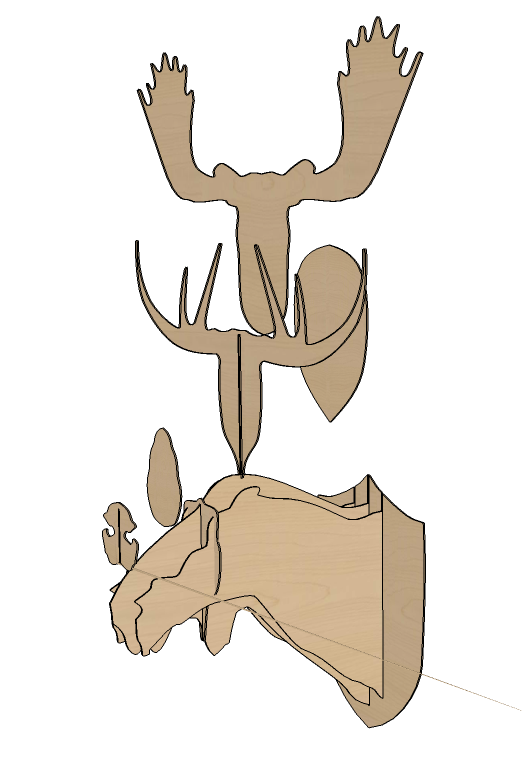 How to make your own Cardboard Box Moose Head Wall Hanging