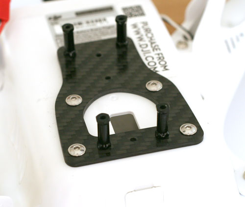 How to install the Carbon Fiber Mount Plate for a Tarot T-2D brushless Gimbal on a DJI Phantom 2