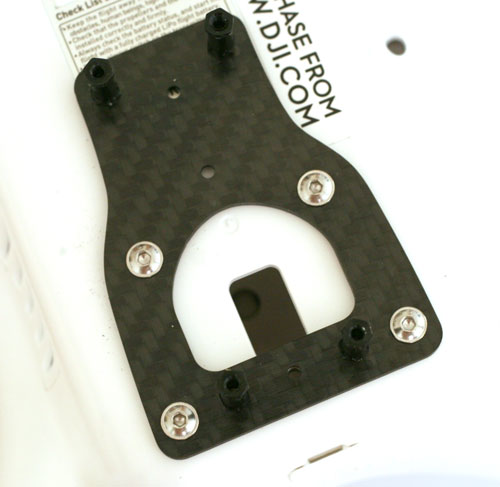 How to install the Carbon Fiber Mount Plate for a Tarot T-2D brushless Gimbal on a DJI Phantom 2