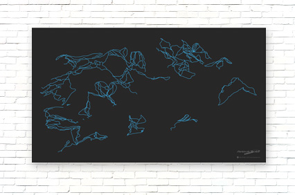 Download Ultra Minimalist Piste Map: Portes du Soleil (Morzine Avoriaz) France & Switzerland